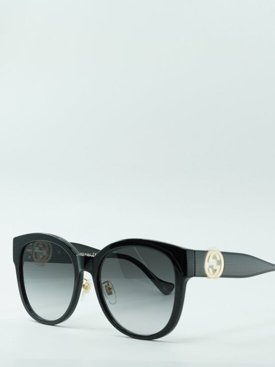 Gucci Accessories - Gucci GG1028SK 006 Cat Eye Sunglasses - Black / Grey
